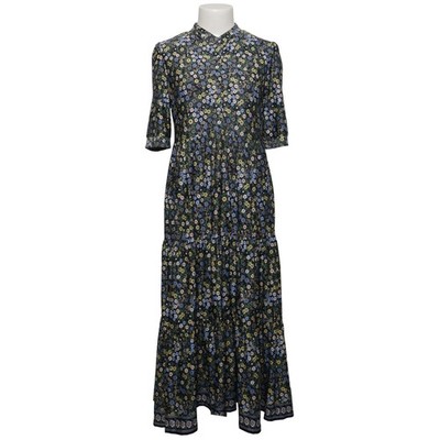 Max Studio, Maxikleid, Größe: S, Blau/Mehrfarbig, Elasthan/Polyester #bfA
