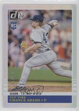 2019 Panini Donruss Retro 1985 Season Stat Line 137/157 Chance Adams #240 z6b