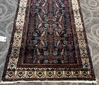 AN ATTRACTIVE BLUE BACKGROUND COLOR HAND MADE HAMEDAN RUG 2’8” X 4’10” — photo 4