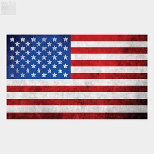 Red White  Blue American Flag Sticker Patriotic Sticker Decal Made in USA