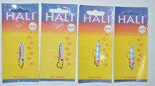 4 lures hali sukkula 35 ice fishing jig assortment GLOW