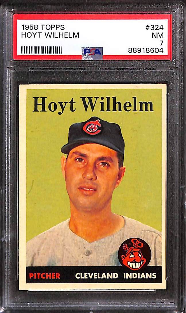 1958 Topps #324 Hoyt Wilhelm PSA 7 NM 88918604 