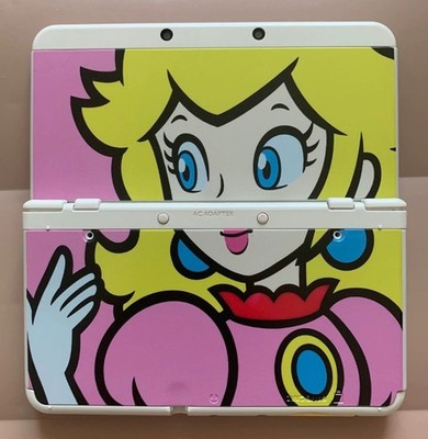 Custom Nintendo New 3DS Replacement Top Bottom Shell - Princess Peach Design Hot