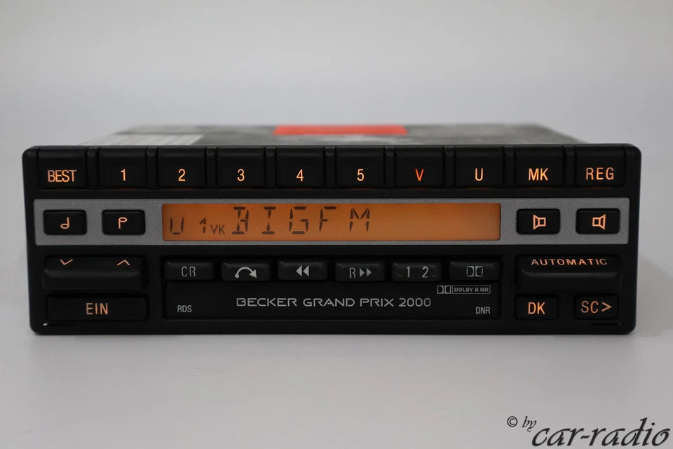 Becker Grand Prix BE1302 Radio 1-DIN Kassette Autoradio für Mercedes Porsche 188 - Bild 3 von 4