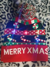 Sale  Winter Led Lighted Christmas Beanie Hats