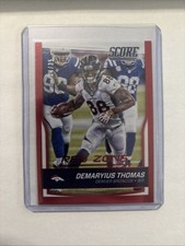 2016 Panini Score Demariyus Thomas Red Zone Parallel /35 - Broncos
