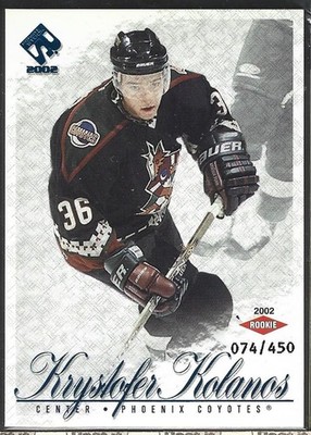 2001-02 Pacific Private Stock - Krys Kolanos #136 Retail 74/450 (RC)
