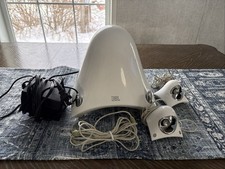 JBL Creature Self Powered Satellite Speakers and Subwoofer White Tested w power
