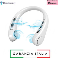 Ventilatore Portatile Per Il Collo Neck Fan – Senza Pale – Usb – Bianco (Ir-8)