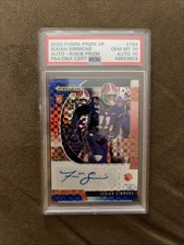 Panini Prizm Draft Isaiah Simmons Auto Rookie R/W/B #154 39/99 PSA 10 Gen Pop 1