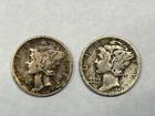 1940-S and 1943-D Mercury Dime VG