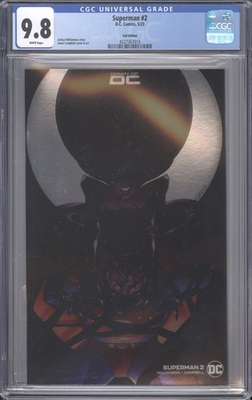 #ad Superman #2 CGC 9.8 Campbell Cover Foil 1:100 2023 $74.99