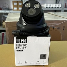 VIKYLIN 8MP 4K Full Color Night Vision Turret Black IP Camera MIC POE Waterproof