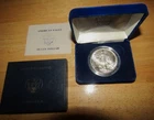 1988-S $1 Proof American Silver Eagle in Box w/ COA