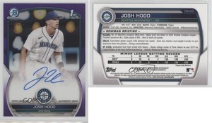 2023 Bowman Chrome Prospect Auto Purple Refractor /250 Josh Hood #CPA-JHD Auto