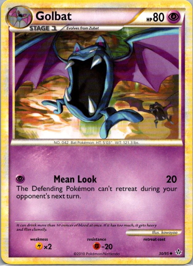 Golbat 30/95 Uncommon Unleashed 2010 NM