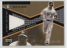 2002 Upper Deck Ultimate Collection Game Jerseys Tier 4 /199 Mark McGwire 1fl4