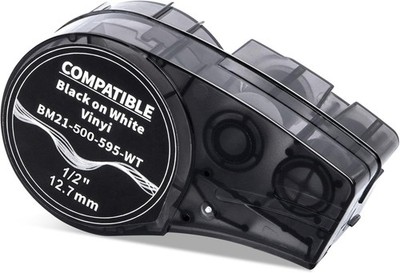 kompatibel mit M21-500-595-WT Schriftbänder Vinyl-Klebeband Etikettenklebeban...