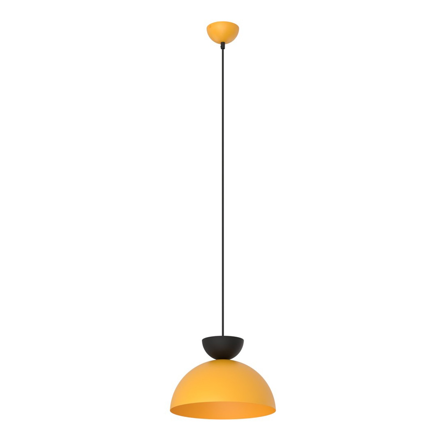 Lampada Sospensione Efesto Minimal Nero Arancione Gx53 IP20 Acciaio