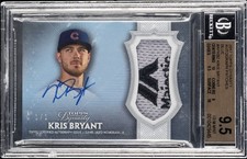 2017 Cubs Kris Bryant 1/1 Dynasty Majestic Patch Auto