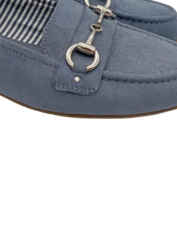 GRACELAND Mocassins Dames Chaussures T EU 37 bleu-argenté style décontracté - Photo 3/4