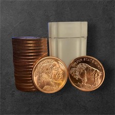 20 x 1oz Copper Rounds Buffalo 999 Fine Bullion Golden State Mint - UK Seller