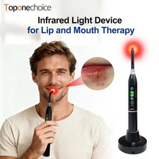 Red Light Therapy Lip Care Device 660nm 850nm Cold Sore Relief 2 in 1 LED
