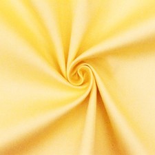 Light Yellow Cotton Poly Solid Stretch Spandex Sateen Woven Fabric