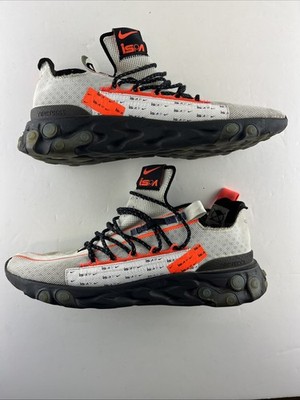Mens Nike React ISPA Ghost Aqua CT2692-400 pre owned Size 11 Runner Mid