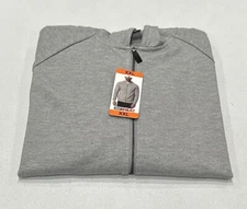 32 Degrees Heat Men's Full Zip Hooded Jacket, Gray, Size XXL