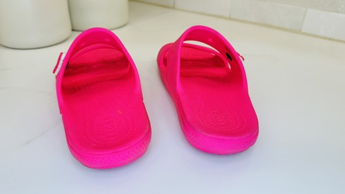 Crocs Classic Slide Sandals Pink 2019 Men’s Size 7 - Picture 3 of 5