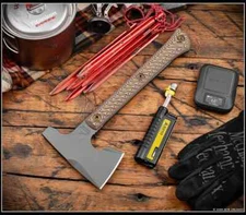 RMJ Tactical Tomahawk Jenny Wren Hammer Poll Tungsten Body Hyena Brown G10