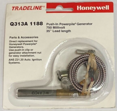 Honeywell Q3131188 Push-In Powerpile Generator 750 Millivolt 35