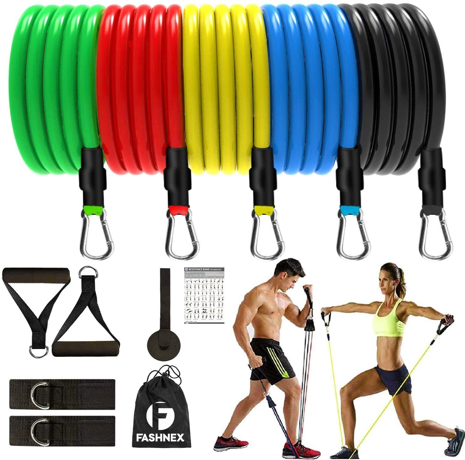 Resistance Bands Set for Exercise, Stretching and Workout for Men, Women
Opens in a new window or ta