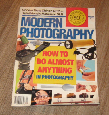 Modern Photography magazine January 1987 How To Do Almost Anything In CAMERAS