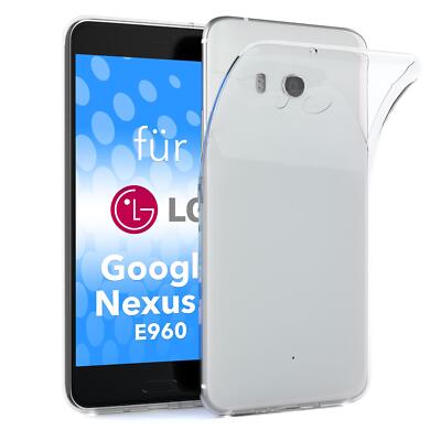 Cover EbestStar Per LG Nexus 4 E960: Silicone Trasparente S-Line, Morbida E Antiurto