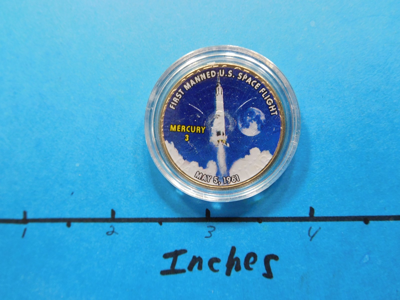 MERCURY 3 FIRST MANNED US SPACE FLIGHT 1961 NASA 2001 KENNEDY HALF ...