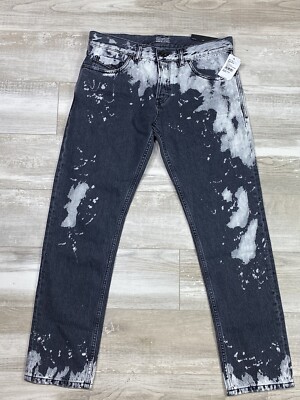 $350 Mens Authentic Diesel Black Gold “type-2813” Slim Jeans Black