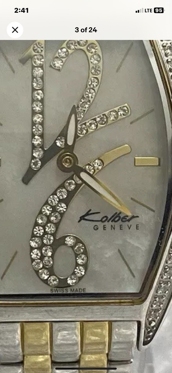 SWISS MADE Ladies Watch Kolber Geneve Quartz Works Great Keeping