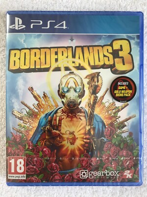 Borderlands 3 + Gold Waffen Skins Pack - Sony PlayStation 4 - Getriebe - 2K - NEU