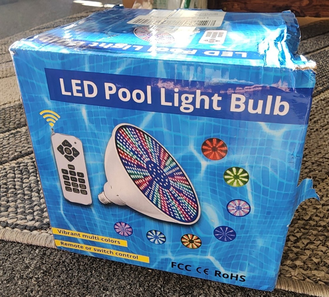 40W 120V RGB LED Color Change Swimming Pool Light Bulb Underwater