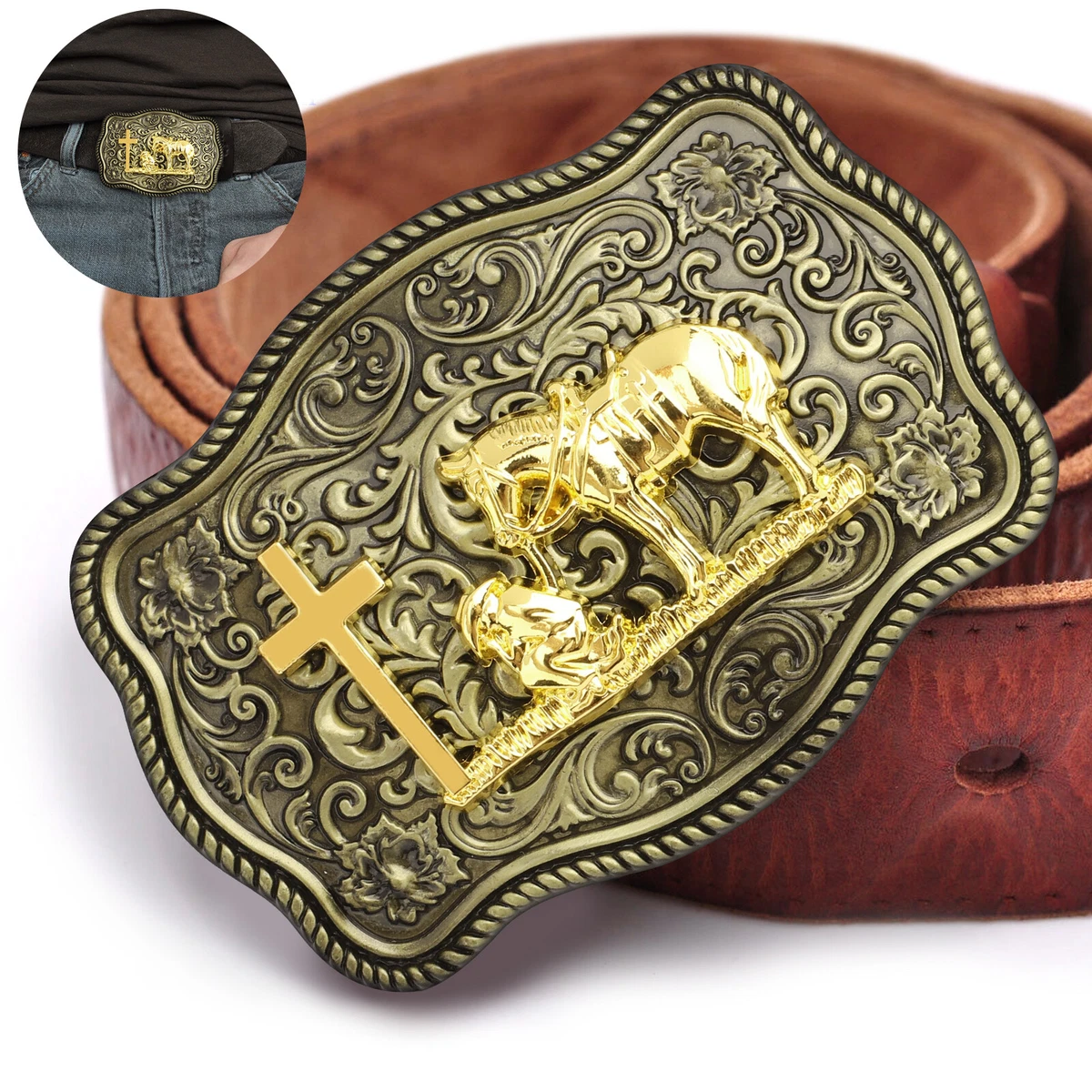 Huge western best sale belt buckles