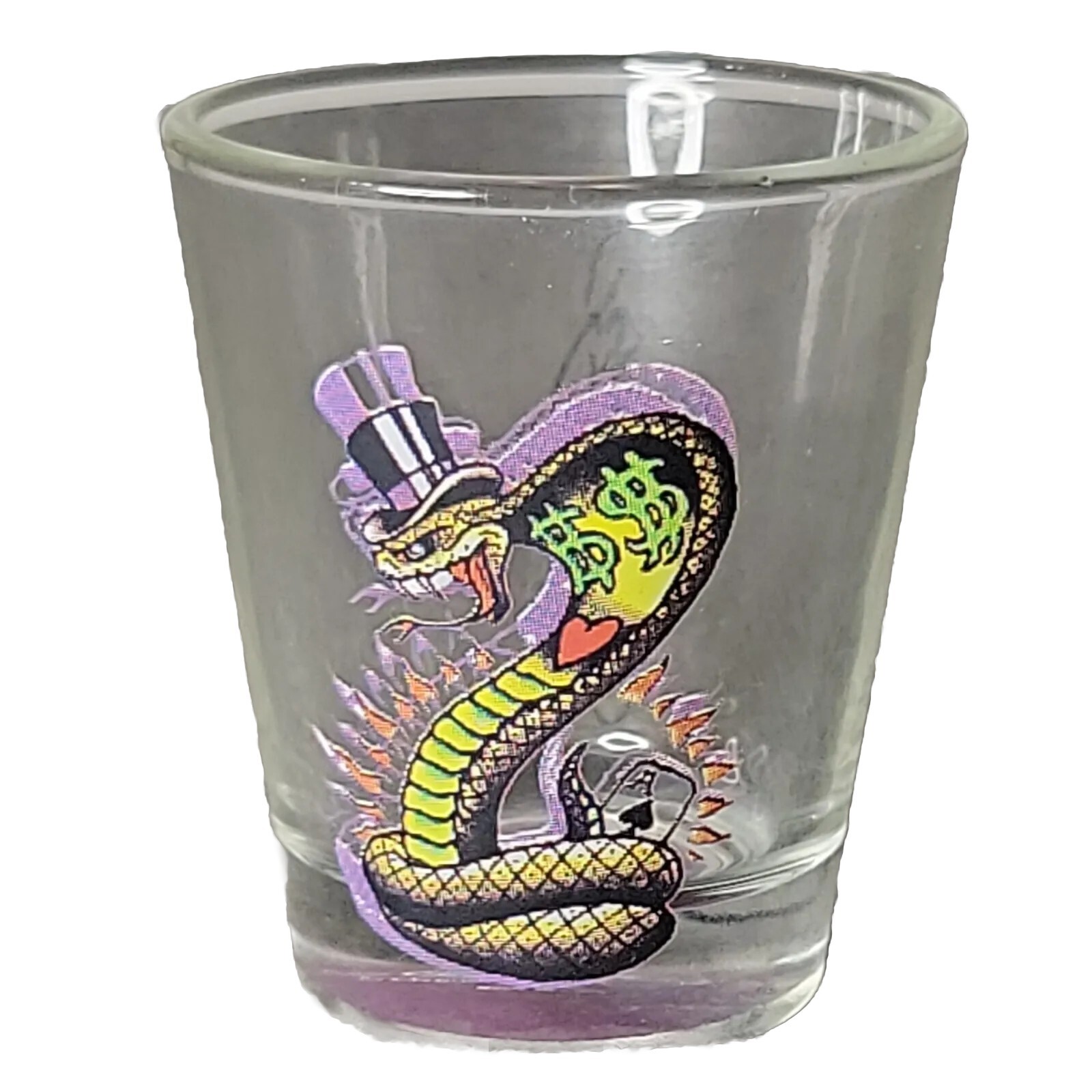 Ed Hardy Tattoo Art Shot Glass Christian Audigier Las Vegas Snake Shot