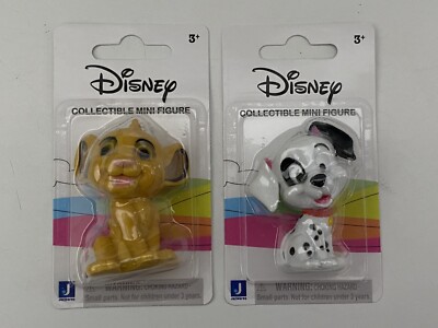 DISNEY COLLECTIBLE MINI PATCH DALMATIAN AND LION KING SIMBA TOY/CAKE TOPPER