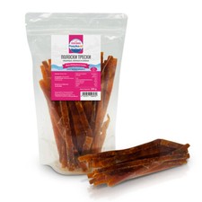 Blauer Wittling Dorsch Streifen, Treska, pikant, gesalzen und ged&ouml;rrt, 200 g