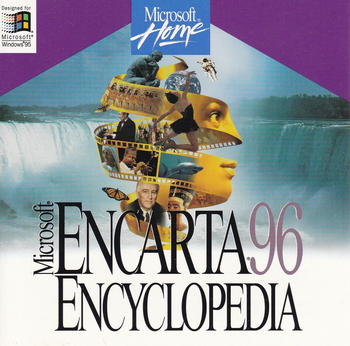 Vintage Microsoft Encarta 96 Encyclopedia (PC, 1995) *NO REAR