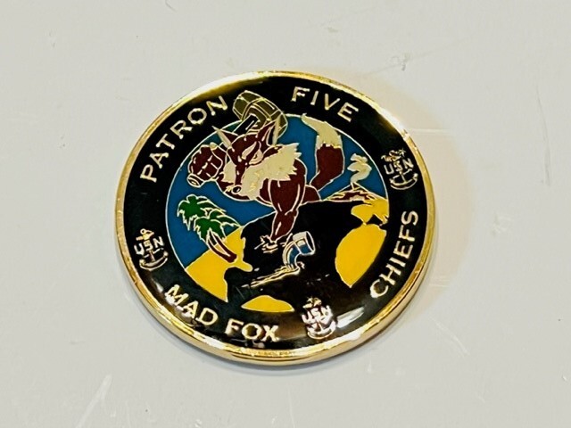 US Navy Challenge Coin Patron Fix Mad Fox Chiefs-image