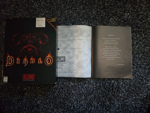 Diablo 1 PC Big Box - 1996 First Print + Hellfire Exp. - Complete, NO GOTY Print - Picture 5 of 10