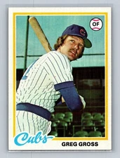 1978 Topps Baseball Greg Gross #397 Cubs