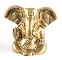 Ganesha Messing Elefantengott 4 Cm 80 G Figur Statue Skulptur Gottheit